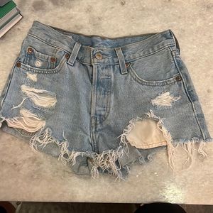 Levi denim cutoffs